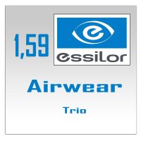 Однофокальные поликарбонатные линзы Essilor Airwear Trio- 1.59