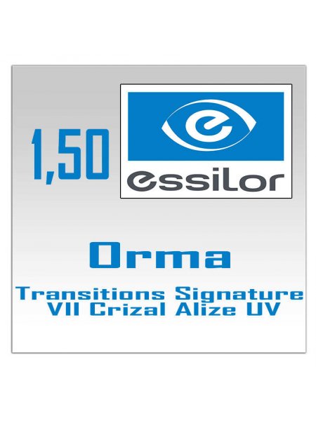 фотохромные линзы 1.5 Orma Transitions Signature VII Crizal Alize+ UV