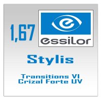 фотохромные линзы  Stylis Transitions VI Crizal Forte UV-1.67