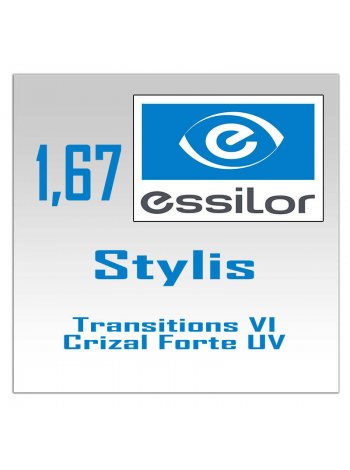 фотохромные линзы Stylis Transitions VI Crizal Forte UV-1.67